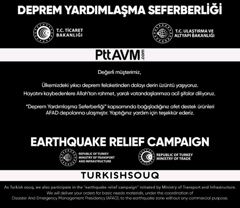 Bağışlarınızı deprem bölgelerine ulaştırmaya devam ediyoruz.
